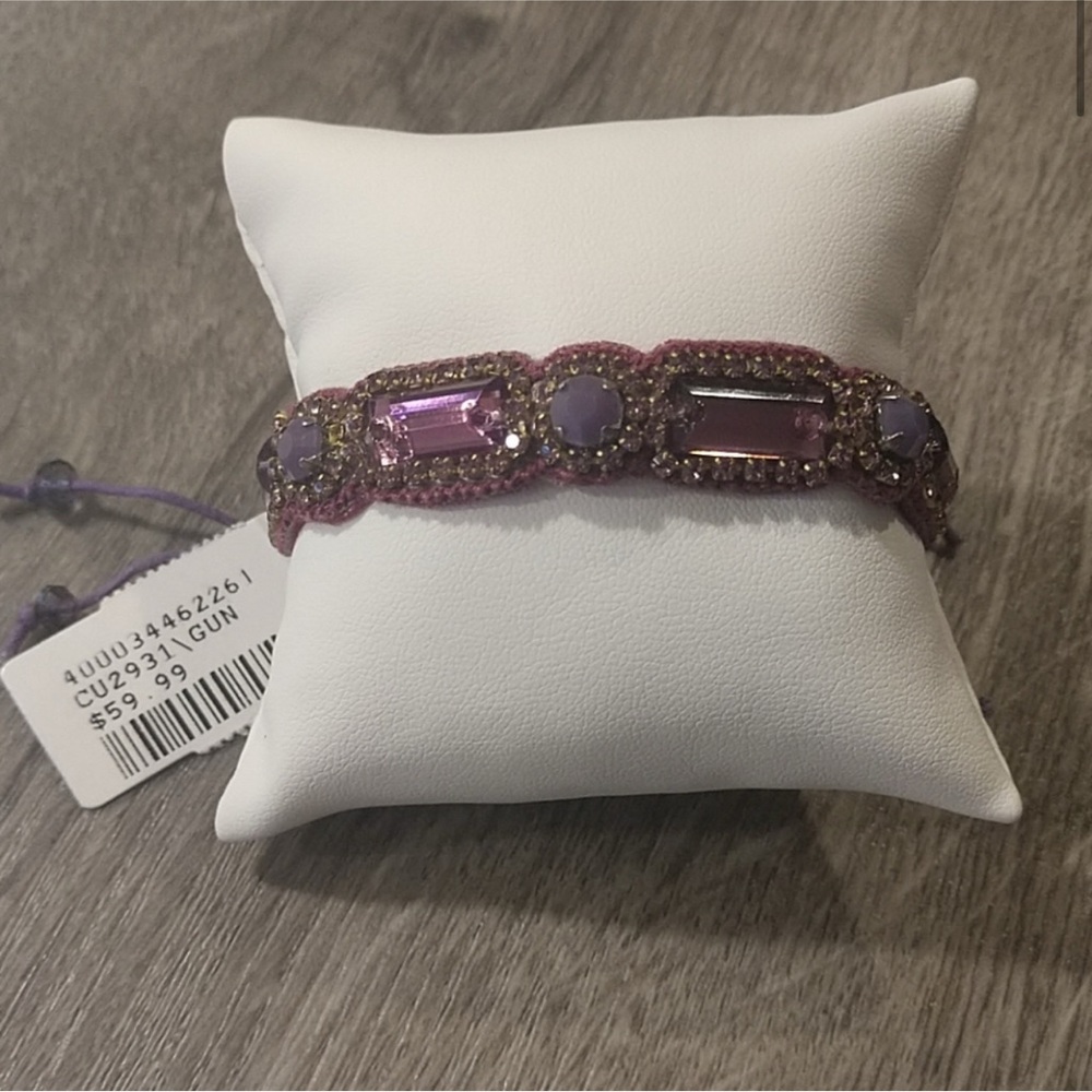 Chic Purple Beaded Bracelet